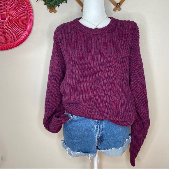 Vintage Sweaters - Vintage Mervyn’s chunky knit oversized sweater